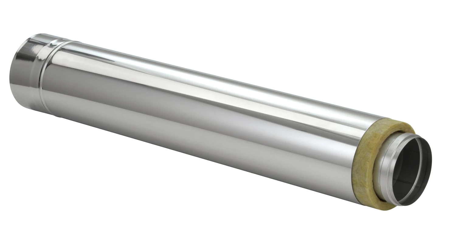 Schornsteinrohr Edelstahl 1000 Mm Doppelwandig Kürzbar - Eka Chromos D 25 3 Schornsteinrohr Edelstahl 1000 Mm Doppelwandig Kürzbar - Eka Chromos D 25