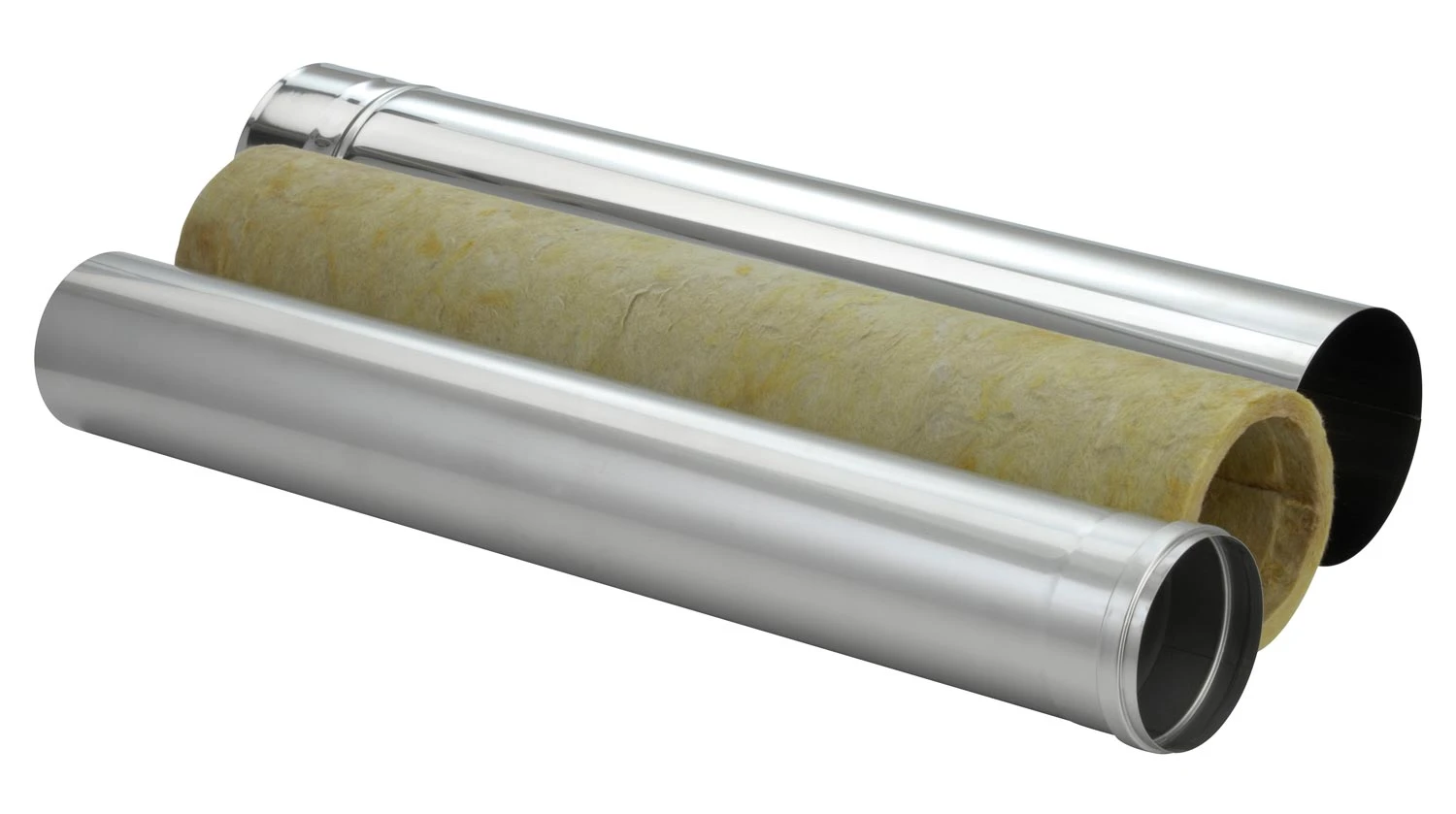 Schornsteinrohr Edelstahl 1000 Mm Doppelwandig Kürzbar - Eka Chromos D 25 5 Schornsteinrohr Edelstahl 1000 Mm Doppelwandig Kürzbar - Eka Chromos D 25 – Bild 3