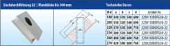 EKA Brandschutz Dachdurchführung 22°, Wandstärke Bis 300 Mm -Brunner Grillen Geschaft 4579 2