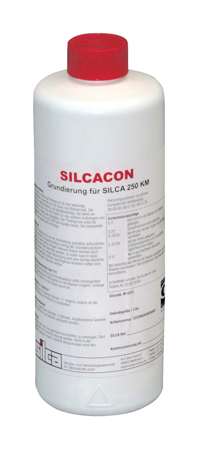 Grundierung Silcacon Für Silca Wärmedämmplatten, 1 Liter 3 Grundierung Silcacon Für Silca Wärmedämmplatten, 1 Liter