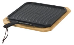 Cozze Gusseisenpfanne Mit Bambus Servierbrett, 33x33 Cm -Brunner Grillen Geschaft 46401z0jpsx4okcvfj