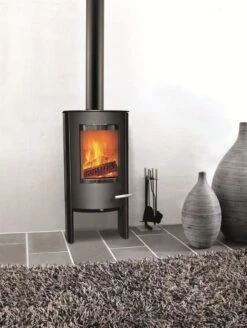 Kaminofen TermaTech TT20 Bazic Schwarz, 5 KW -Brunner Grillen Geschaft 4645 1