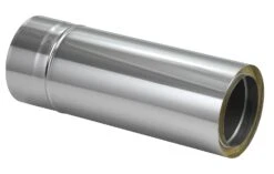 Schornsteinrohr Edelstahl 1080 Mm Doppelwandig Kürzbar Wandfutter - Eka Complex D 50 -Brunner Grillen Geschaft 4763 2