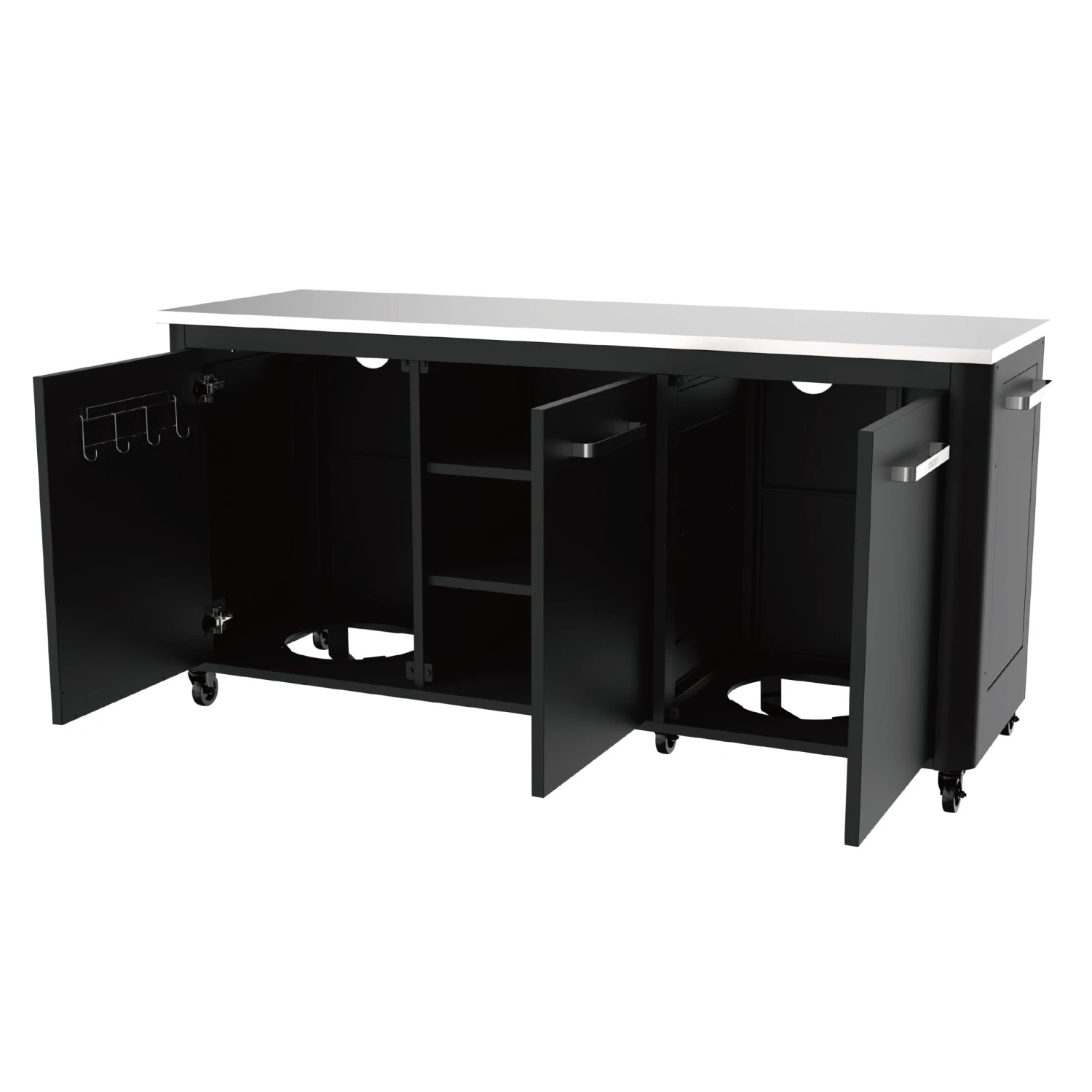 Cozze Outdoor Tisch 3 Türen 180x60x90 Cm 7 Cozze Outdoor Tisch 3 Türen 180x60x90 Cm – Bild 5