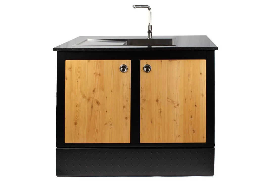 Der Merklinger Outdoor Modul "Toni" (2 Türen + Spülbecken – Armatur) 4 Der Merklinger Outdoor Modul "Toni" (2 Türen + Spülbecken – Armatur) – Bild 2