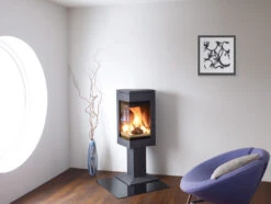 Kaminofen Nordpeis QUADRO 1 Schwarz, 6 KW -Brunner Grillen Geschaft 5492 2eb3d6