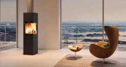 Kaminofen Nordpeis QUADRO 3 Schwarz, 6 KW -Brunner Grillen Geschaft 5495 11ff87