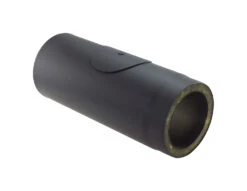 Rauchrohr Stahl Doppelwandig 500 Mm Ø 150 Mm Schwarz Mit Prüföffnung