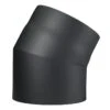Rauchrohrbogen Stahl 30° Doppelwandig Ø 150 Mm Schwarz -Brunner Grillen Geschaft 5633 0