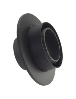 Rosette Mit Muffe Rauchrohr Stahl Doppelwandig Ø 150 Mm Schwarz
