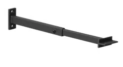 Wandhalter Verstellbar 100-150 Mm Für Rauchrohr Stahl Doppelwandig Ø 150 Mm Schwarz