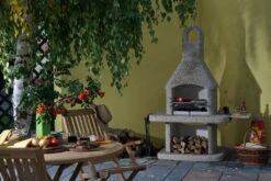 Grillkamin Wellfire SIESTA Braun Mit Betonhaube -Brunner Grillen Geschaft 5755 1