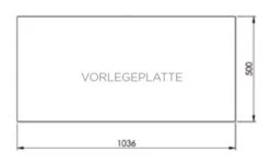 Vorlegeplatte ESG Klarglas Nordpeis Kaminbausatz Osaka