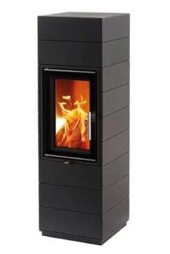 Kaminofen Leda CORNA Schwarz, 4 KW -Brunner Grillen Geschaft 591df6ab62ad344d098133fd8348a381