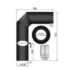 Rauchrohr Set Stahl 2x 45° 700 X 500 Mm Schwarz -Brunner Grillen Geschaft 5df82b314ff1e52c05bbeeb9b8f25813