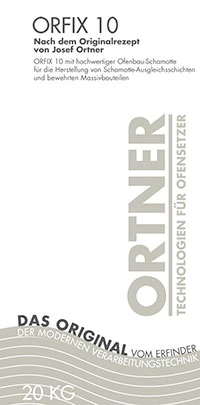 Orfix 10 Feuerfest Kleber Schwarz, 20 Kg Sack