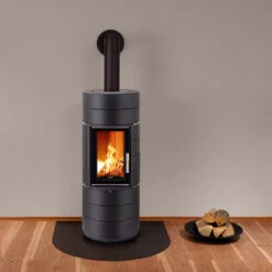 Kaminofen Leda COLONA Lite Schwarz, 6 KW -Brunner Grillen Geschaft 6654 1b4ff6