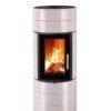 Kaminofen Leda COLONA Lite Weiß Emailliert, 6 KW -Brunner Grillen Geschaft 6655 0