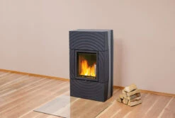 Kaminofen Wasserführend Leda FONDIA, 13 KW -Brunner Grillen Geschaft 6660 2