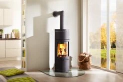 Kaminofen Wasserführend Leda NOVIA W Schwarz, 8 KW -Brunner Grillen Geschaft 6661 1a24cb