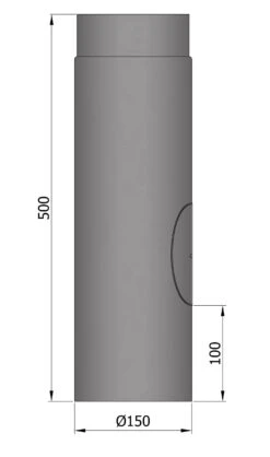 Rauchrohr Stahl 500 Mm Ø 150 Mm Hellgrau Mit Tür -Brunner Grillen Geschaft 66ca4cb4799c4d36c6cec4ce2f312e08