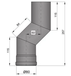 Versatzbogen Pelletrohr Stahl 60 Mm Ø 80 Mm Schwarz 13 Versatzbogen Pelletrohr Stahl 60 Mm Ø 80 Mm Schwarz -Brunner Grillen Geschaft 6752 2