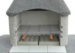 Feuerraumbodenplatte Grillkamin Wellfire SIESTA, 2-teilig -Brunner Grillen Geschaft 6804 1