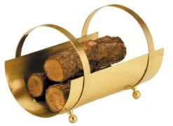 Holzkorb Messing Lienbacher, 50 X 34 X 33 Cm