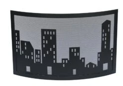 Kamingitter Stahl METROPOLE Lienbacher, Schwarz