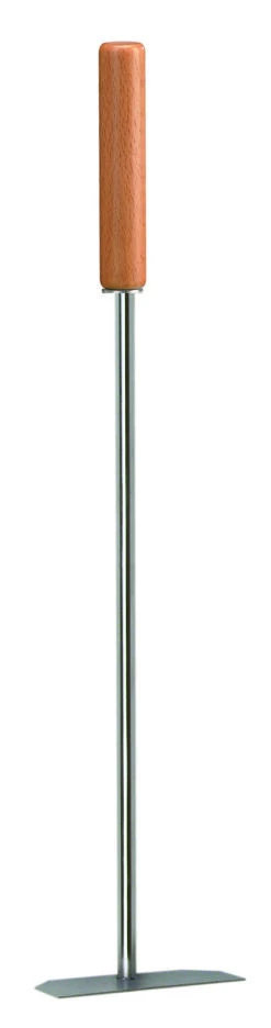 Kaminschaber Edelstahl Mit Buchengriff Lienbacher, Matt Gebürstet