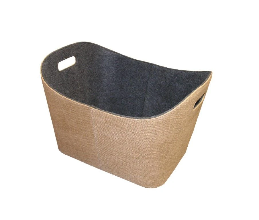 Holzkorb Aus Jute-Filz Lienbacher, Natur 3 Holzkorb Aus Jute-Filz Lienbacher, Natur