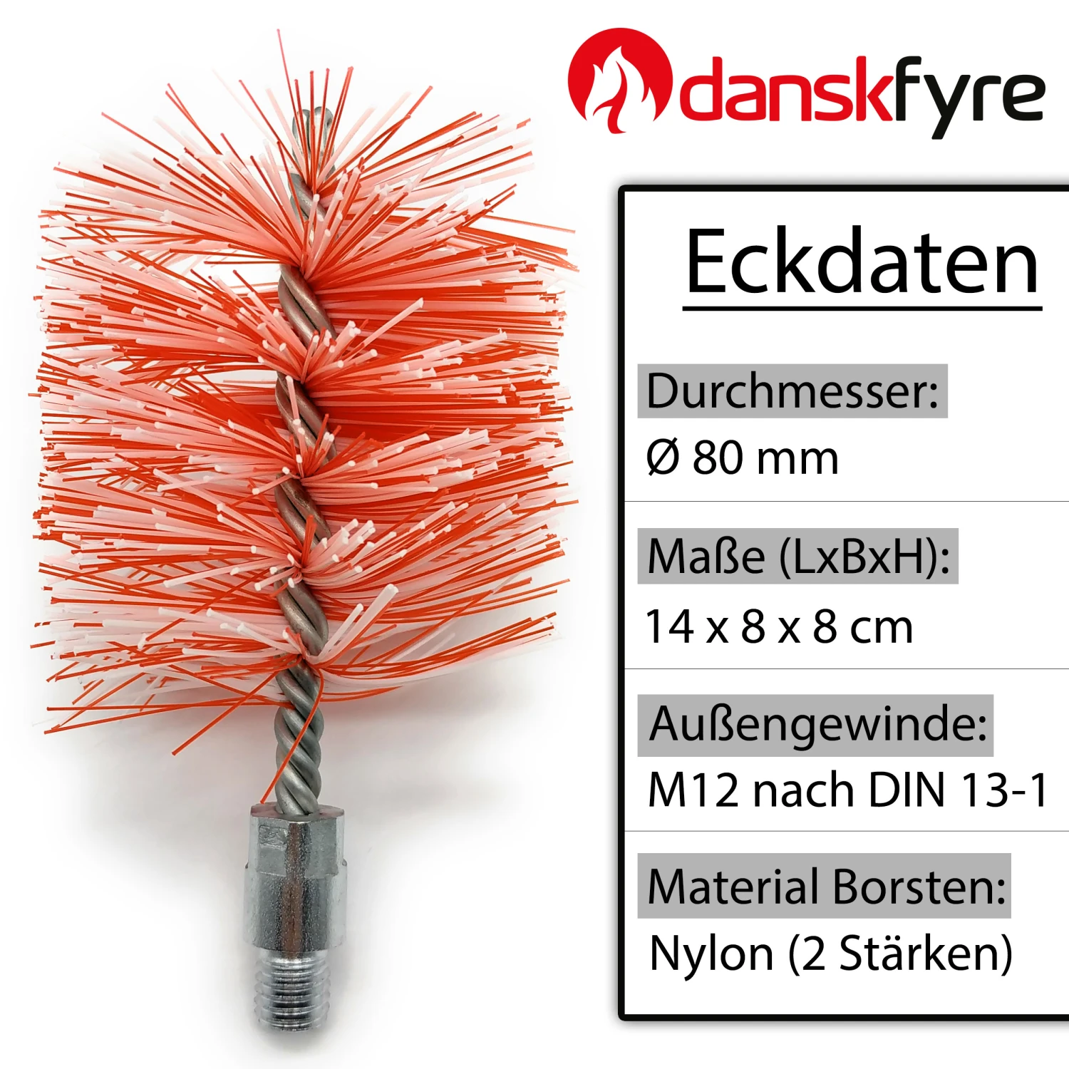 Danskfyre Reinigungsset Mit 2 Bürsten (Kamin- Und Pelletofen) 9 Danskfyre Reinigungsset Mit 2 Bürsten (Kamin- Und Pelletofen) – Bild 7