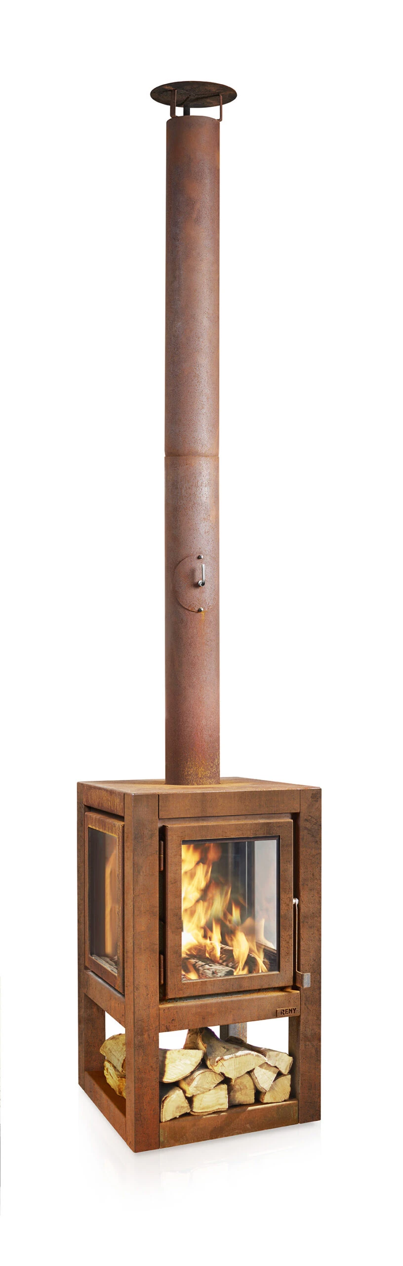 Terrassenkamin Cortenstahl RB73 QUARUBA XL MOBILE 4 Terrassenkamin Cortenstahl RB73 QUARUBA XL MOBILE – Bild 2