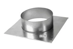 Stutzenblech 20 X 20 Cm Mit Anschlussstutzen