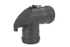 T-Stück Pellet-Ofenrohr 90° Schwarz Mit 45° Prüföffnung, Muffe-Muffe -Brunner Grillen Geschaft 948d9967ef169dab687c3bef82e91fb8