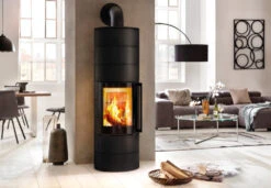 Kaminofen Spartherm AMBIENTE A4 H2O, 8 KW -Brunner Grillen Geschaft a4 nero milieu 02 2017