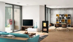 Kaminofen Spartherm AMBIENTE A8, 5,9 KW -Brunner Grillen Geschaft a8 nero