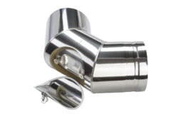 Schornstein Winkel 87° Mit Prüföffnung Doppelwandig - Eka Cosmos D 25 -Brunner Grillen Geschaft a8f0cb2374308eef5932717b37d732eb