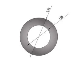 Wandrosette Stahl Randbreite 30 Mm Hellgrau -Brunner Grillen Geschaft b49e1d54cb143779b32a81f60b6a64cb