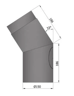Rauchrohrbogen Stahl 33° Ø 150 Mm Hellgrau Mit Tür -Brunner Grillen Geschaft b51f320f28c2e275e6d257fe60784fd9