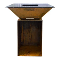 Feuerschale Plancha BlackBull BigQube M Wood -Brunner Grillen Geschaft bigqube m wood cortenschz6bvwenfdk