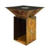 Feuerschale Plancha BlackBull BigQube M Gas -Brunner Grillen Geschaft bogqube m gas corten seitlich