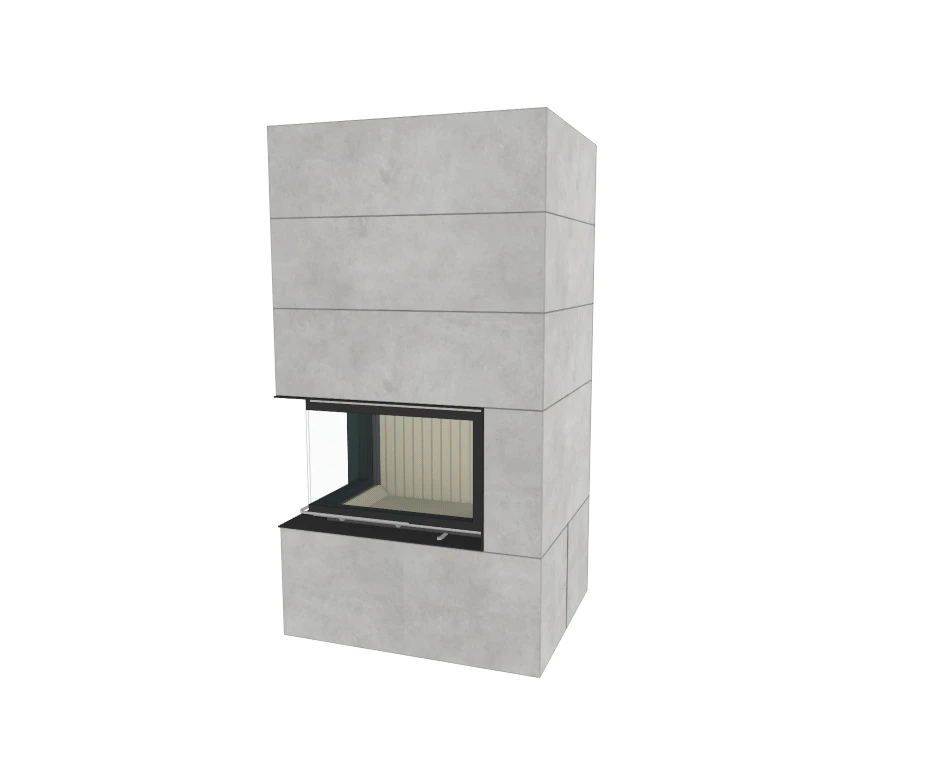 Kaminbausatz Brunner Systemkamin BSK 02 Eck Kamin Rechts Schiebetür, 11 KW 9 Kaminbausatz Brunner Systemkamin BSK 02 Eck Kamin Rechts Schiebetür, 11 KW – Bild 7