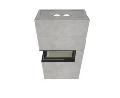 Kaminbausatz Brunner BSK 07 Architektur Kamin Eck Links Schiebetür Hoch, 10 KW -Brunner Grillen Geschaft bsk07h 07k4jr1ecmh8fye