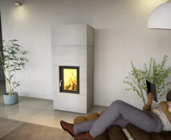 Kaminbausatz Wasserführend Brunner Systemofen BSO 04 HKD 2.2k SK, 8 KW -Brunner Grillen Geschaft bso04 02mvula3mhmio4d