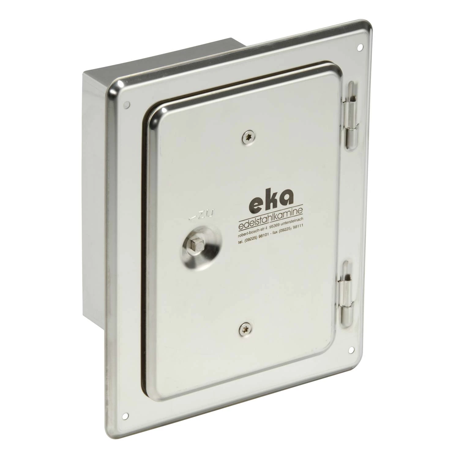 Kamintür Edelstahl V4A Mit Putzrahmen 100 Mm 3 Kamintür Edelstahl V4A Mit Putzrahmen 100 Mm