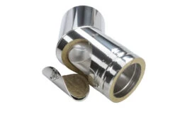 Schornstein Winkel 45° Mit Prüföffnung Doppelwandig - Eka Cosmos D 25 -Brunner Grillen Geschaft c9a7e0cc36ebb764c5f62c73471b41db