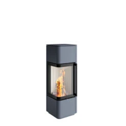 Kaminofen Spartherm CUBO S, 5,9 KW -Brunner Grillen Geschaft cubo s graublau feuer
