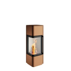 Kaminofen Spartherm CUBO S, 5,9 KW -Brunner Grillen Geschaft cubo s rostbraun metallic feuer