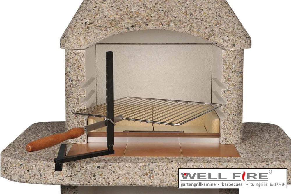 Schwenkarm Mit Grillrost Aus Edelstahl 4 Schwenkarm Mit Grillrost Aus Edelstahl – Bild 2